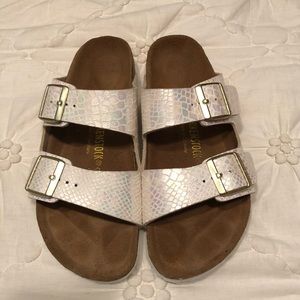 Shiny Snake Birkenstocks!